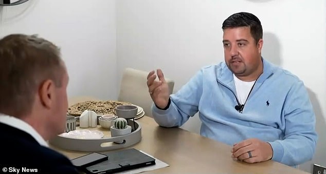 Delivery driver Sim (pictured) told Sky News that the sex offender asylum seeker who was mistakenly freed from prison yesterday was given directions to the train station by prison staff