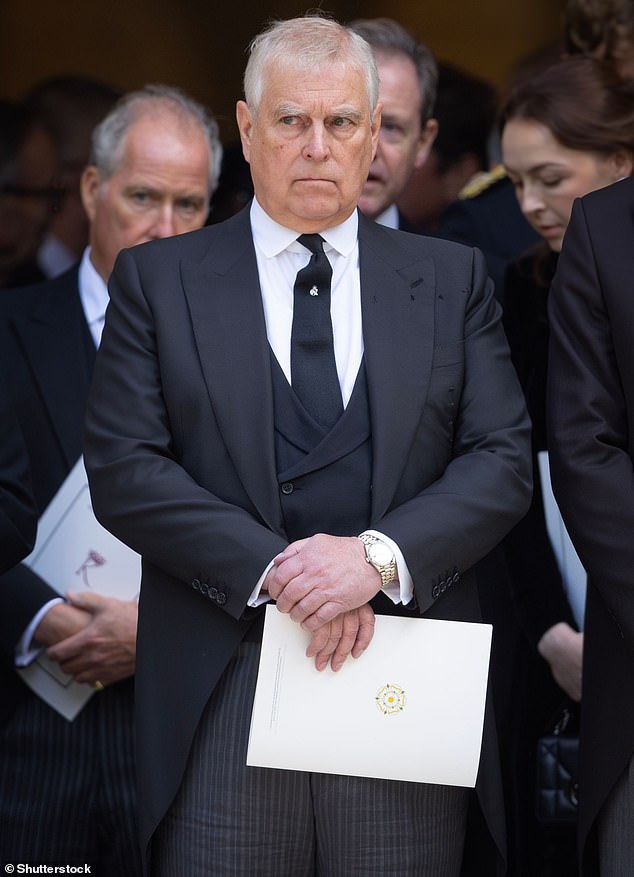 Andrew (pictured) cannot legally be evicted from Royal Lodge due to his 'cast iron' lease but Palace insiders believe he will inevitably have to move out because of the scale of public anger