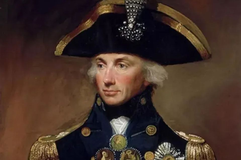 An image collage containing 1 images, Image 1 shows Portrait of Admiral Lord Nelson in uniform