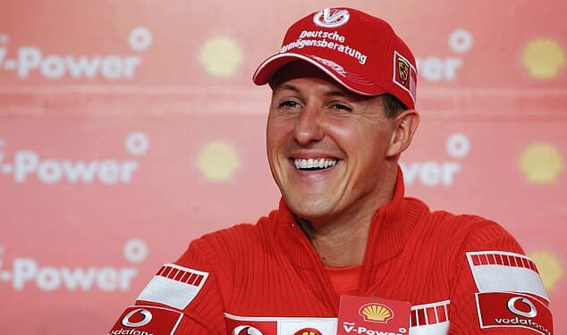Michael Schumacher signing a helmet earlier this year was a 'positive sign' for his health, says a French journalist