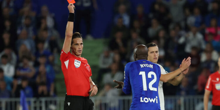 Real Madrid clash descends into chaos as former Premier League star is sent off 37 SECONDS after coming on