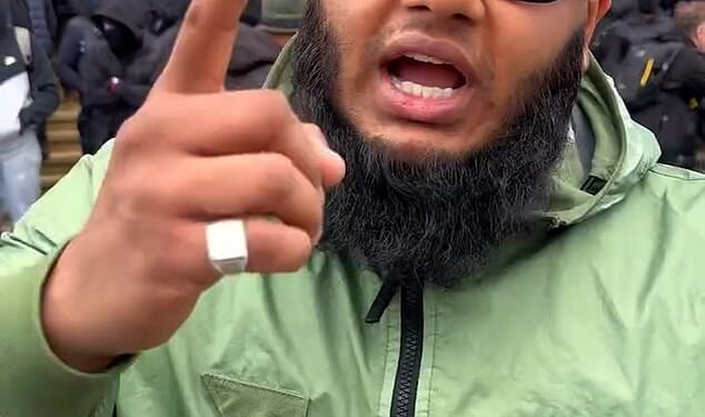 The prolific social media poster known variously as 'Big Fish' and 'Trendz' played a prominent part in an anti-UKIP demonstration in Tower Hamlets, east London