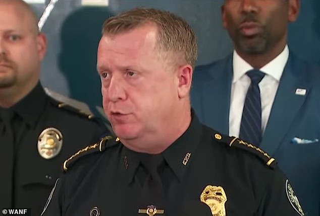 Atlanta Police Chief Darin Schierbaum held a press conference to discuss the averted shooting