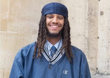 The ousted President-elect of the Oxford Union George Abaraonye (pictured) has claimed the current president of 'inviting abuse' towards him after beating his girlfriend in elections earlier this year