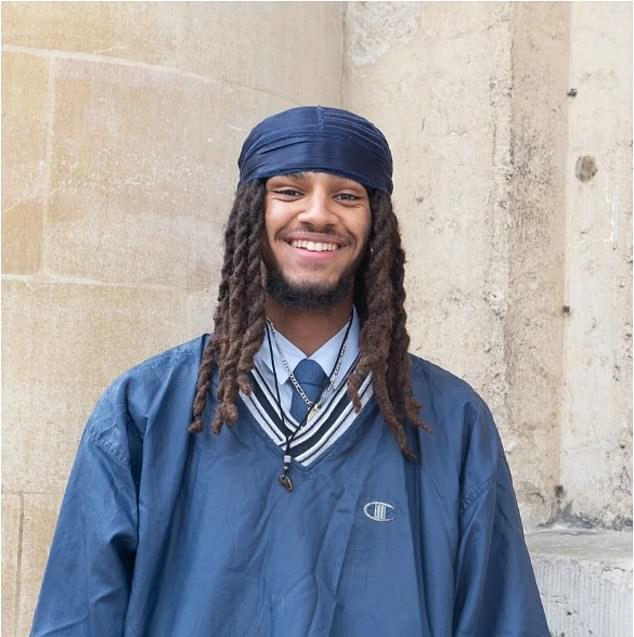 The ousted President-elect of the Oxford Union George Abaraonye (pictured) has claimed the current president of 'inviting abuse' towards him after beating his girlfriend in elections earlier this year