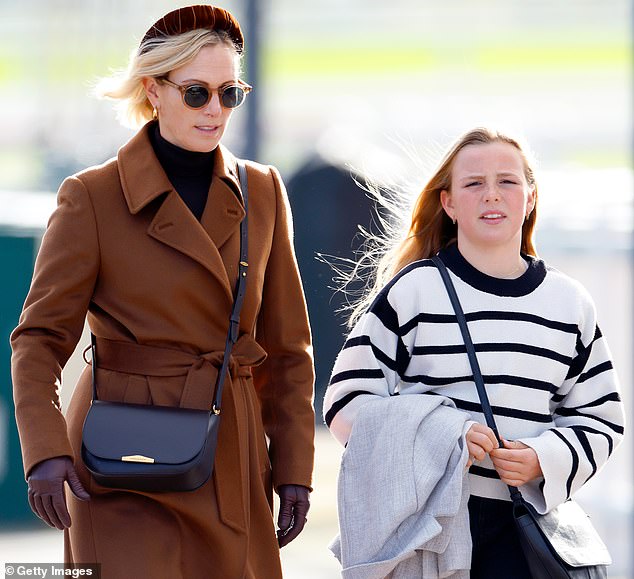 Zara was the picture of elegance during her appearance at the second day of The William Hill Showcase, opting for a stylish all-brown look