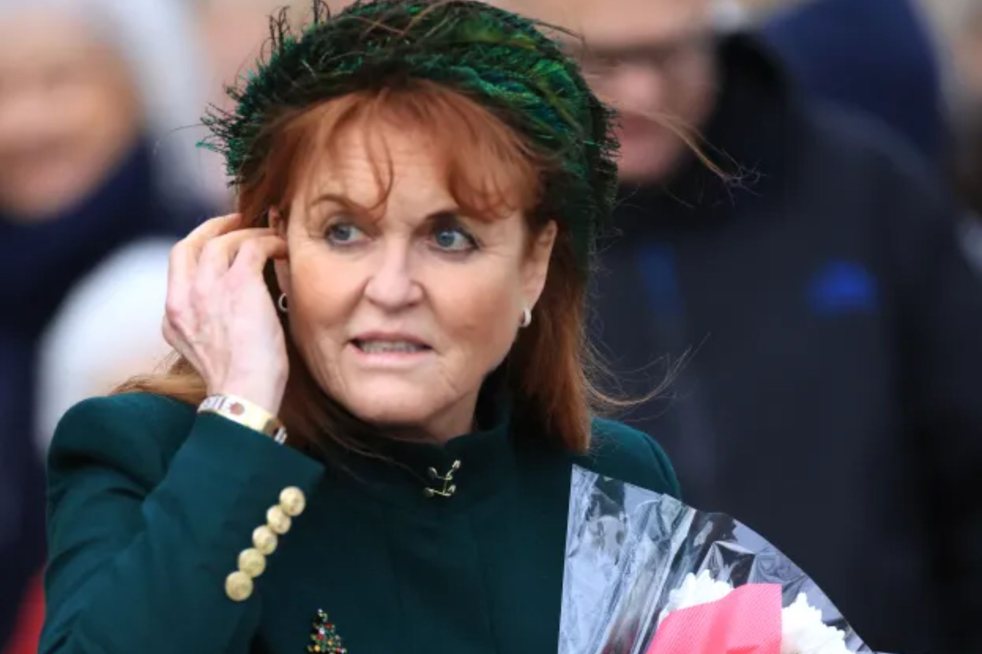 An image collage containing 1 images, Image 1 shows The British Royal Family Attend The Christmas Morning Service