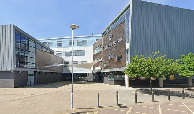 The main school affected has been the Regis School (pictured) - a secondary 11-18 academy with close to 1,600 pupils, which is next door to the Arena Sports Centre in Bognor Regis