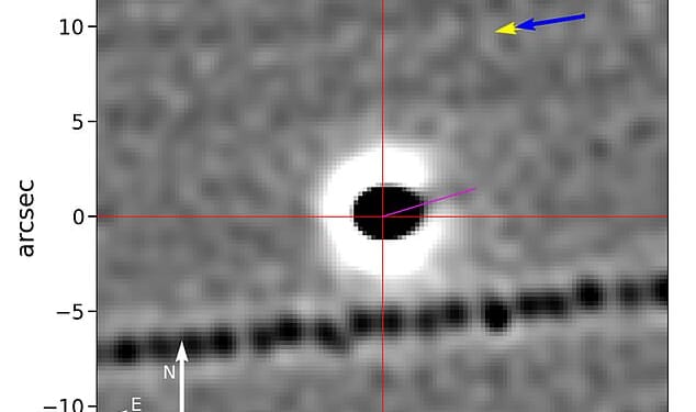 In August, the Two-Meter Twin Telescope in the Canary Islands captured an image showing a faint jet extending roughly 3.7 miles from the object's nucleus, pointing toward the sun