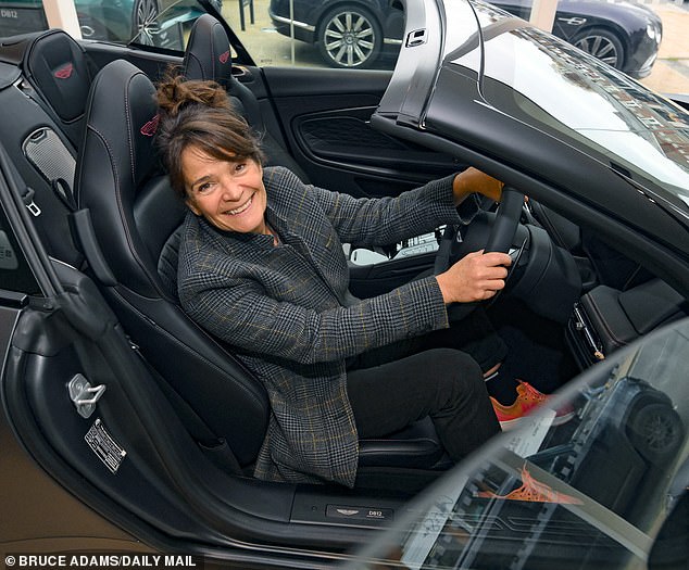 Jane Fryer takes a £250,000 Aston Martin DB12 convertible for a spin