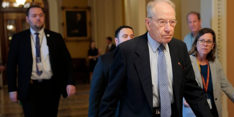 Sen. Chuck Grassley, a Republican from Iowa, walks through the U.S. Capitol Building on June 16, 2025, in Washington, D.C.