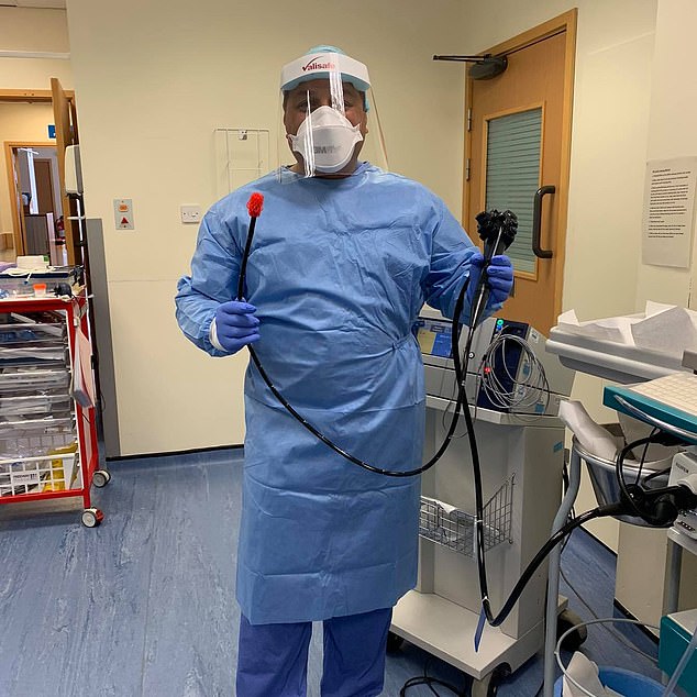 Dr Jamil (pictured) has now returned to work after a Portsmouth Hospitals University NHS Trust investigation