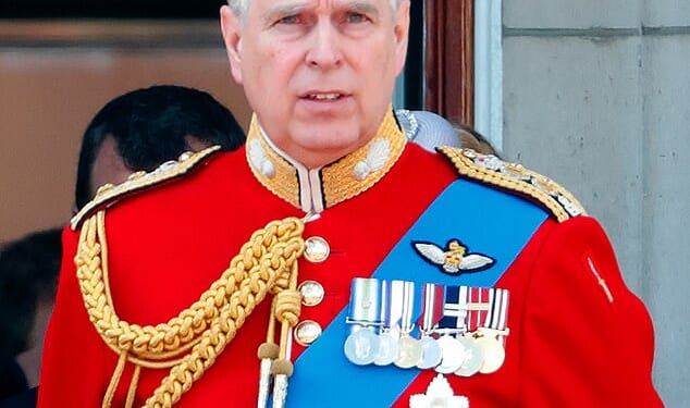 From now on, the former Duke of York (pictured) will simply be known as Mr Andrew Mountbatten Windsor ¿ losing even his birth title of prince