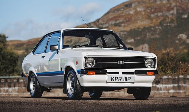 Fast Fords for big bucks: Ford between 1975 and 1977 produced just 109 road-going Escort RS1800s - a car that would go on to become a legend. Next month, two of the 'finest restored and the most original examples known to exist' will be offered to the highest bidder...
