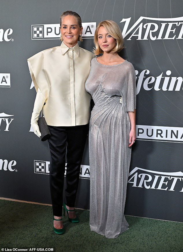 Sharon Stone, 67, has voiced her support for Sydney Sweeney, 28, after the Hollywood star faced controversy over her provocative outfits, MAGA views and Jeans Ad