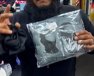 These are the balaclavas he was selling