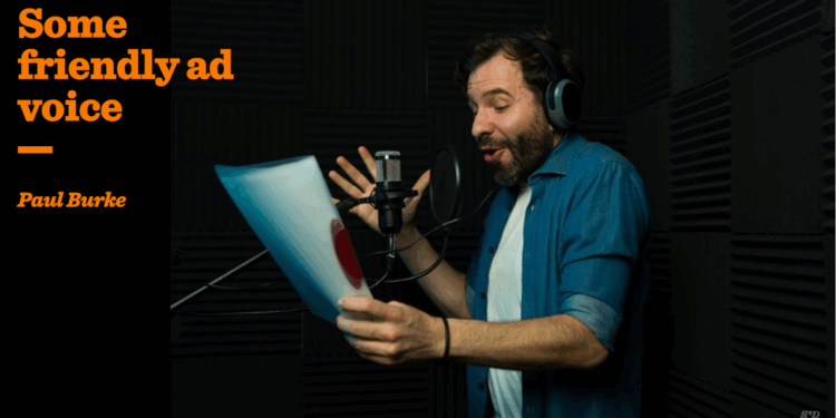 Some friendly ad voice | Paul Burke