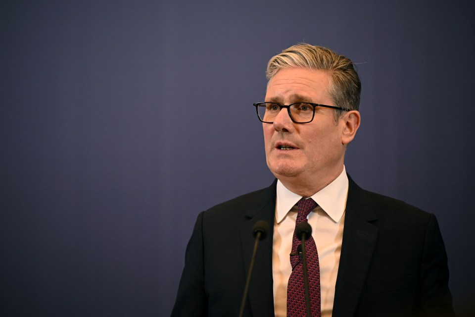 British Prime Minister Keir Starmer speaking at a press conference.
