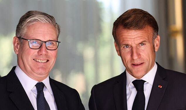 The latest setback comes after Keir Starmer's 'one in, one out' agreement with Emmanuel Macron (pictured together last week) descended into chaos - and numbers crossing this year surpassed the total for 2024
