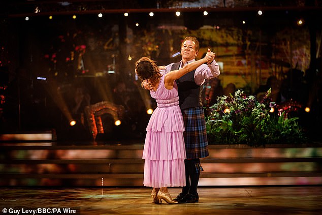 It comes after Ross King reportedly had a secret romance with a high-profile BBC presenter following the breakdown of his second marriage (Ross pictured on Strictly last week)