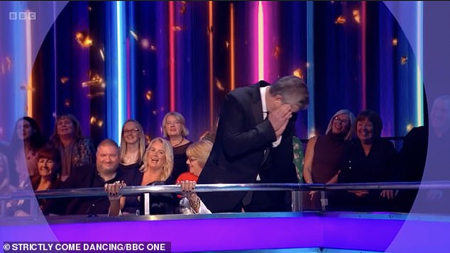 The host joined musical director Dave Arch to poke fun at the viral moment just before George Clarke took to the floor to dance to Coldplay's hit Viva La Vida