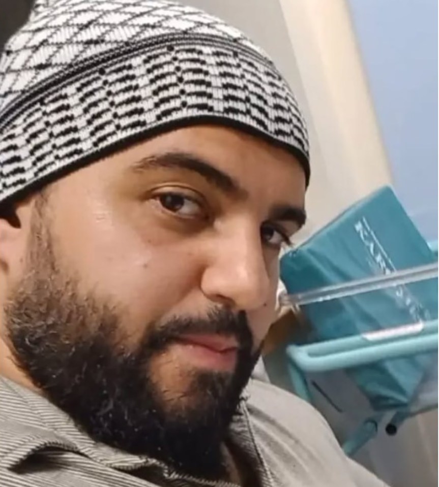 Jihad Al-Shamie, the Manchester synagogue attacker, wearing a patterned cap.