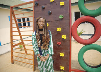 Teen builds oasis for kids in congested Nigerian megacity