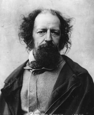 The scruffy poet laureate, Alfred Tennyson