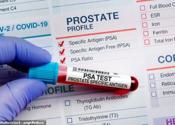The service, set for pilot use, would see patients assessed by the bot as at high risk immediately sent to a radiologist before an on-the-spot biopsy. Pictured: File photo of the current prostate-specific antigen (PSA) tests available to prostate cancer patients