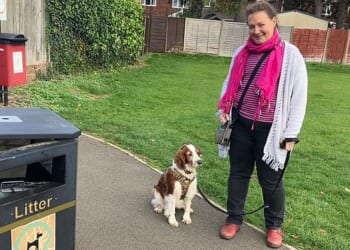 Paula (pictured) said she was stopped by a council officer in Northampton town centre and fined for not carrying a waste bag