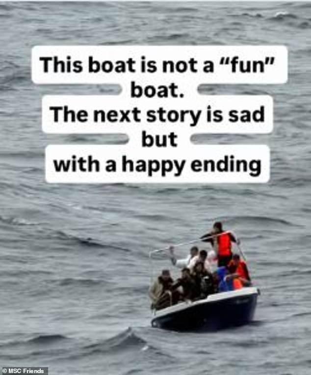 One horrified passenger posted a shocking video on the social network MSC Friends