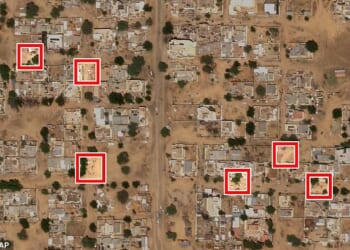 Satellite images have revealed the tragic aftermath of a 48-hour massacre in Sudan which saw over 2,000 civilians executed by paramilitary rebels