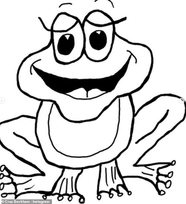 The frog furore began back in April when Cruz included the drawing of a cartoon frog at the end of an Instagram dump