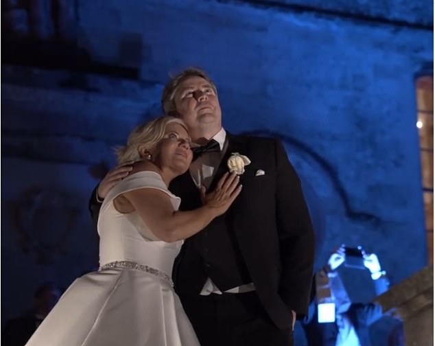 Mr Penfold and his much younger wife Camila sparked fury among pet owners, sea swimmers and water-sports enthusiasts when they erected a new fence