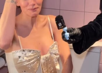 This is the moment Lily Allen is asked about ex-husband David Harbour 's mistress 'Madeleine' after writing a song about his affair