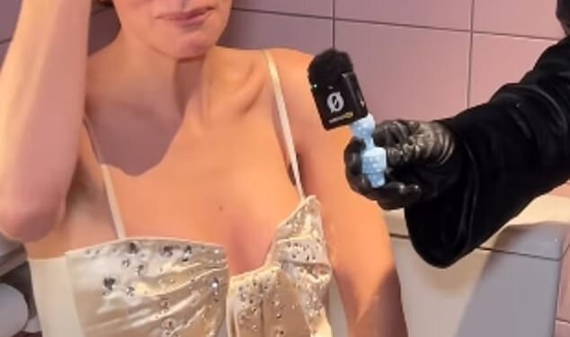 This is the moment Lily Allen is asked about ex-husband David Harbour 's mistress 'Madeleine' after writing a song about his affair