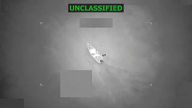 Video released by the Pentagon showed a 'lethal kinetic strike' on the vessel operated by the infamous Tren de Aragua cartel
