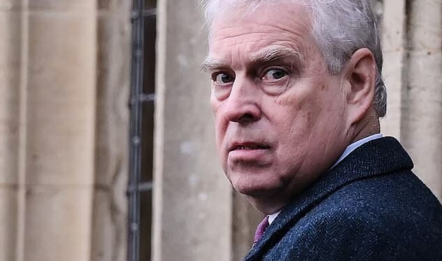 Andrew Mountbatten Windsor (pictured) became a rare outcast of the Royal Family