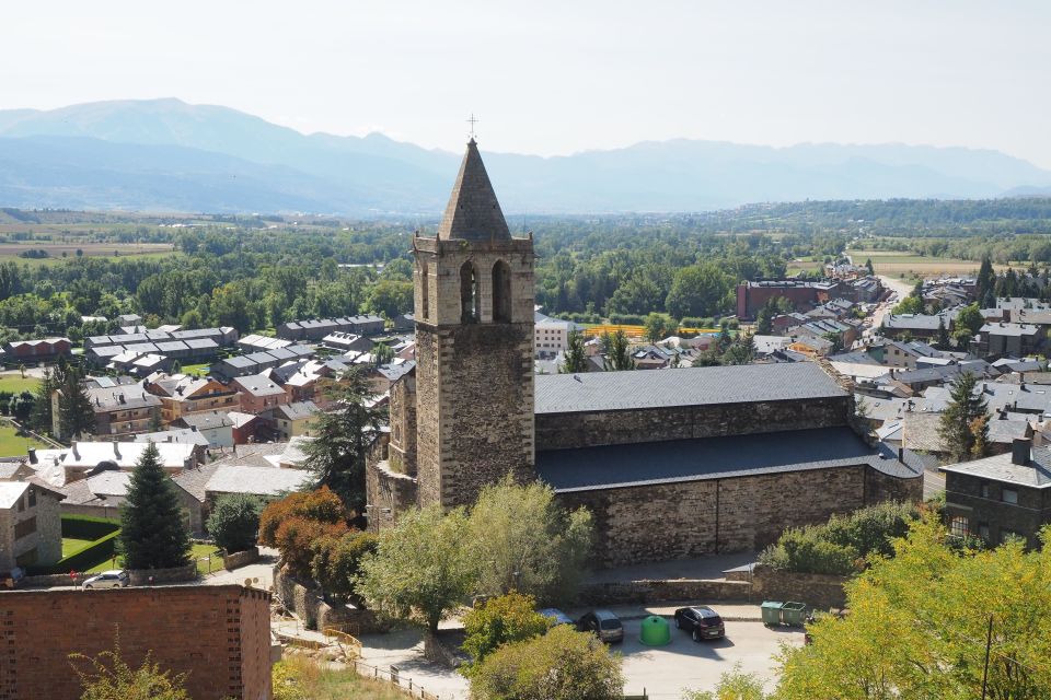 Llivia's church in the French Pyrenees.