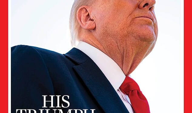 The Time Magazine cover celebrating Trump's Middle Eastern diplomacy makes the President appear bald
