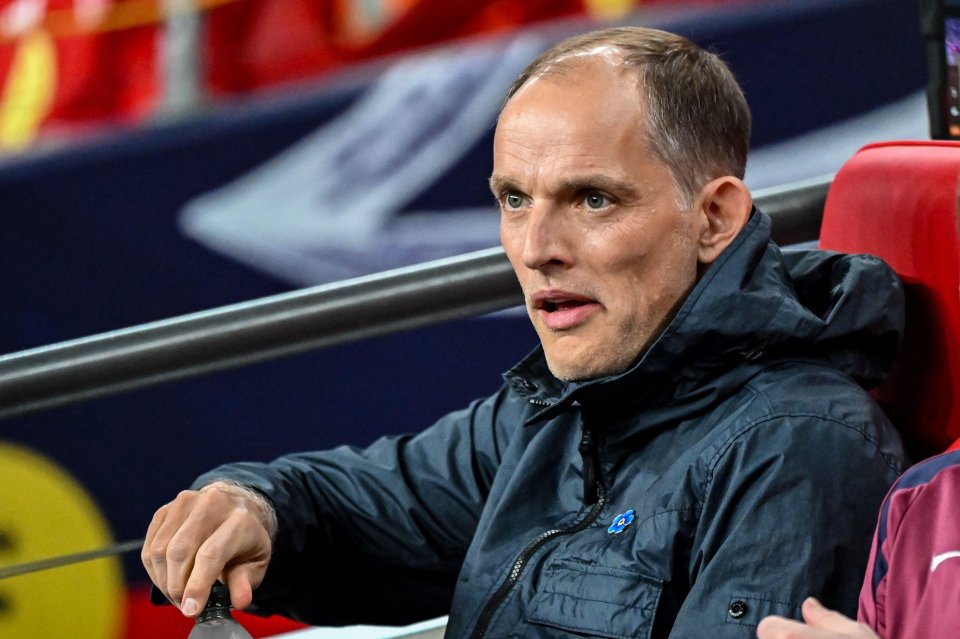 Manager Thomas Tuchel at Wembley Stadium.