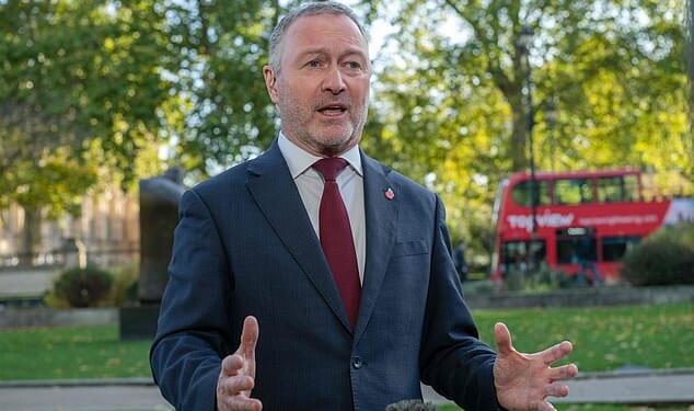 After Housing Secretary Steve Reed (pictured) refused four times to rule out the proposal yesterday, estate agents said it would 'hasten the stampede' of people leaving the country