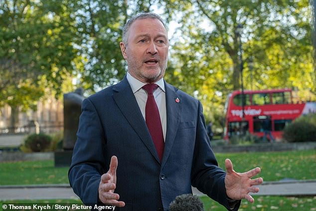 After Housing Secretary Steve Reed (pictured) refused four times to rule out the proposal yesterday, estate agents said it would 'hasten the stampede' of people leaving the country