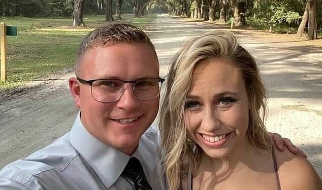 Three members of the US Air Force have been found dead in what police have called a suspected murder suicide. Jacob Prichard, 34, is believed to have killed his wife, Jaymee Prichard, 33, and Lieutenant Jaime Gustitus, 25. (Pictured: The Prichards)