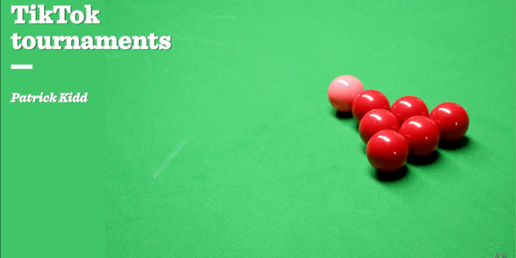 TikTok tournaments | Patrick Kidd