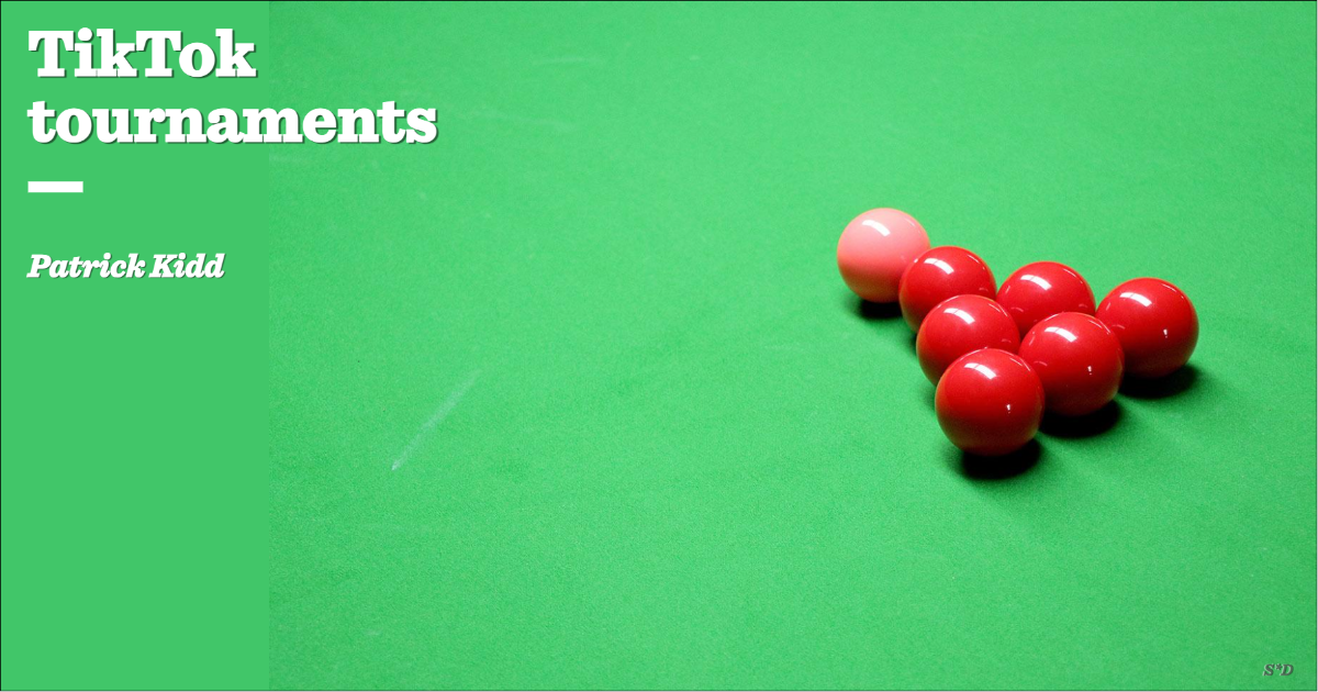 TikTok tournaments | Patrick Kidd