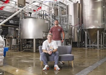 Brad Cummings (right) and Gazz Wiliams (left) launched Tiny Rebel in 2012 in Newport, Wales