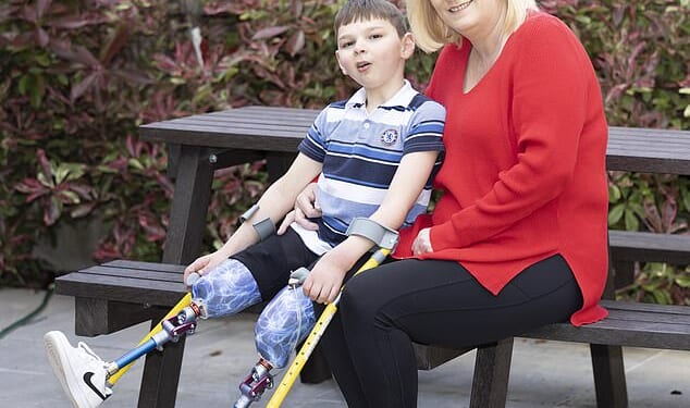 Paula Hudgell created a safe and happy home for Tony, now 10, after he was so badly abused by his birth parents that he had to have both his legs amputated