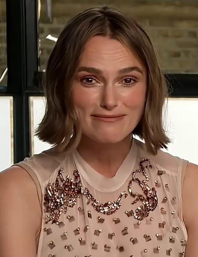 Knightley was asked about the controversy during a press junket for her latest project