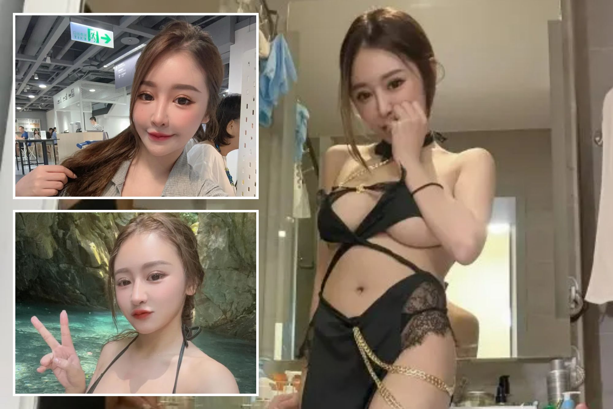 An image collage containing 3 images, Image 1 shows NINTCHDBPICT001035184605, Image 2 shows Nurse-turned-model dies of sudden heart attack while on shoot abroad, Image 3 shows Nurse-turned-model dies of sudden heart attack while on shoot abroad